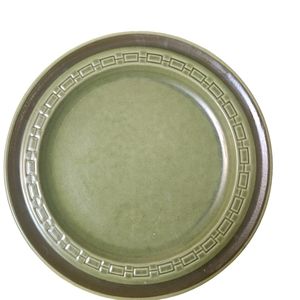 International Stoneware japan verde s-24B 12" D serving plate vntg